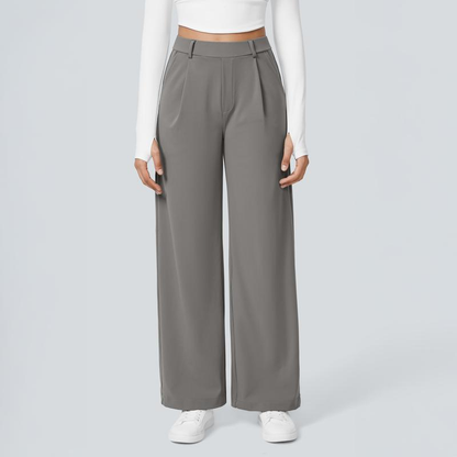 Effortless Halara Elegance Wide-Leg Work Pants™